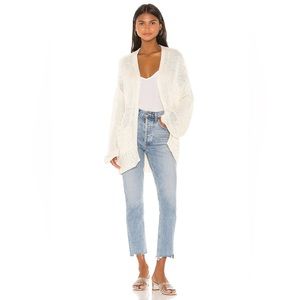 $154 INDAH CHUNKY CAYENNE CARDIGAN SWEATER REVOLVE JOAH BROWN TULAROSA MAJORELLE